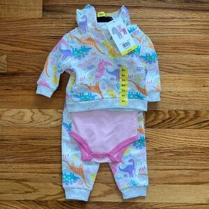 Three piece dinosaur set NWT